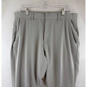 Fabletics The Don 5-Pocket Pant Gray Performance Stretch Mens, Measures 34x30